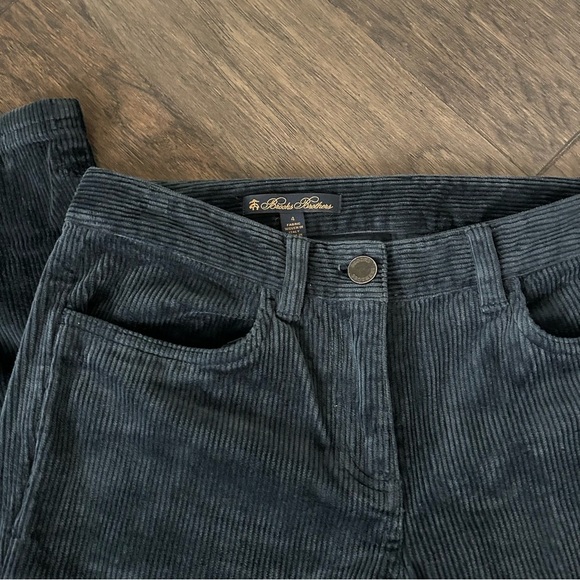 Brooks Brothers Navy Corduroy Pants | Size 4 | Straight Leg Classic Fit - Picture 4 of 7
